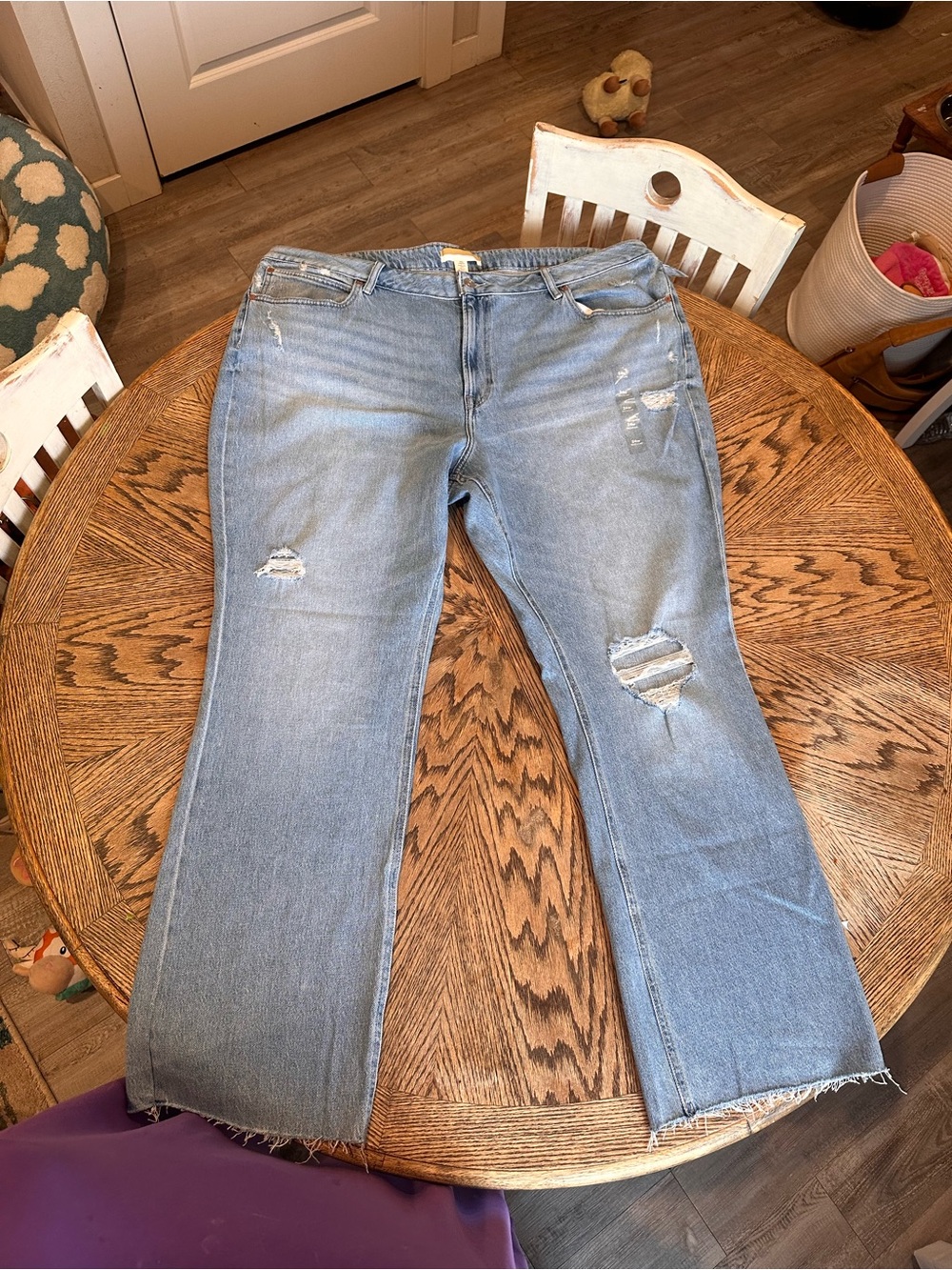 Maurice’s GoldieBlues Light Blue Distressed Plus Size Jeans